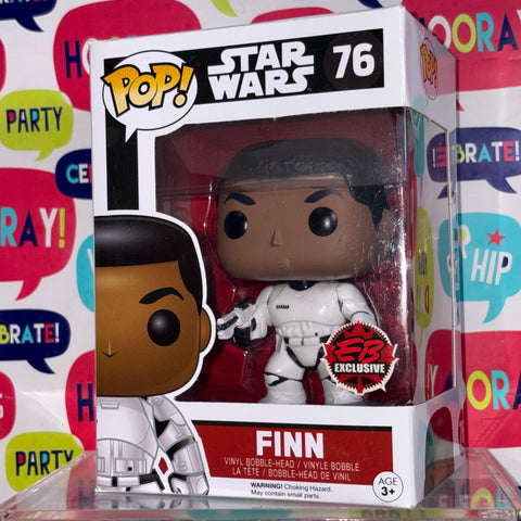 Finn - Star Wars Funko Pop 76 Exclusive (11.4 Cm L × 8.9 Cm W × 15.9 Cm H)