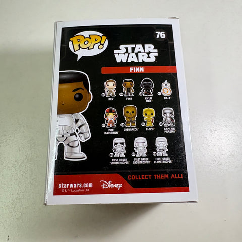 Finn - Star Wars Funko Pop 76 Exclusive (11.4 Cm L × 8.9 Cm W × 15.9 Cm H)