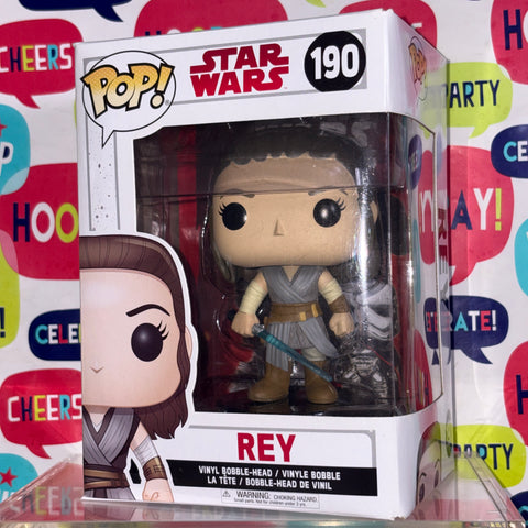 Rey - Star Wars Funko Pop 190 (11.4 Cm L × 8.9 Cm W × 15.9 Cm H)