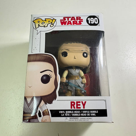 Rey - Star Wars Funko Pop 190 (11.4 Cm L × 8.9 Cm W × 15.9 Cm H)