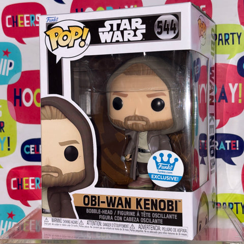 Ob-Wan Kenobi (Hooded) - Star Wars Funko Pop 544 Exclusive (11.4 Cm L × 8.9 Cm W × 15.9 Cm H)