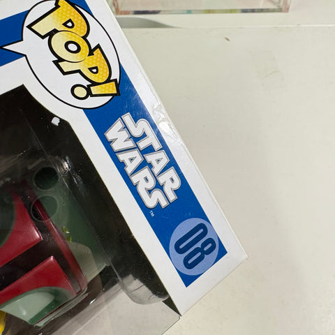 BOX FLAWS VIEW PHOTOS Boba Fett - Star Wars Funko Pop 08 (11.4 Cm L × 8.9 Cm W × 15.9 Cm H)