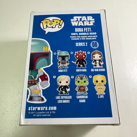 BOX FLAWS VIEW PHOTOS Boba Fett - Star Wars Funko Pop 08 (11.4 Cm L × 8.9 Cm W × 15.9 Cm H)