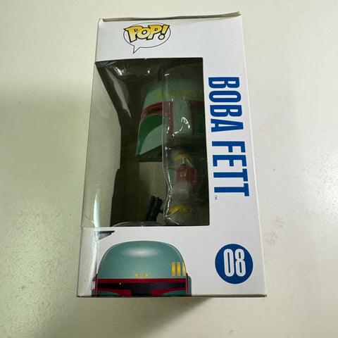 BOX FLAWS VIEW PHOTOS Boba Fett - Star Wars Funko Pop 08 (11.4 Cm L × 8.9 Cm W × 15.9 Cm H)