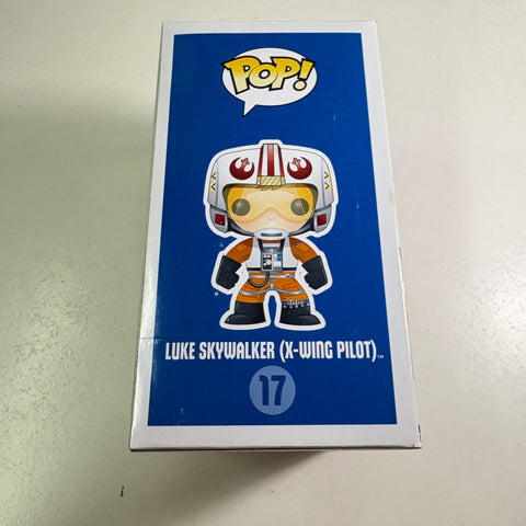 BOX FLAWS VIEW PHOTOS Luke Skywalker (X-Wing Pilot) - Star Wars Funko Pop 17 (11.4 Cm L × 8.9 Cm W × 15.9 Cm H)