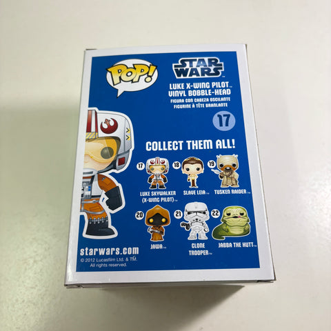 BOX FLAWS VIEW PHOTOS Luke Skywalker (X-Wing Pilot) - Star Wars Funko Pop 17 (11.4 Cm L × 8.9 Cm W × 15.9 Cm H)