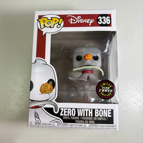 The Nightmare Before Christmas - Zero with Bone Disney Funko Pop 336 Glow Chase