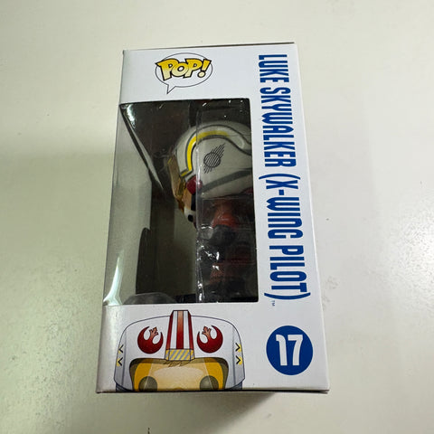 BOX FLAWS VIEW PHOTOS Luke Skywalker (X-Wing Pilot) - Star Wars Funko Pop 17 (11.4 Cm L × 8.9 Cm W × 15.9 Cm H)