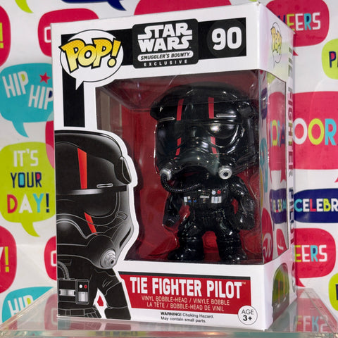 BOX FLAWS VIEW PHOTOS Tie Fighter Pilot - Star Wars Funko Pop 90 (11.4 Cm L × 8.9 Cm W × 15.9 Cm H)