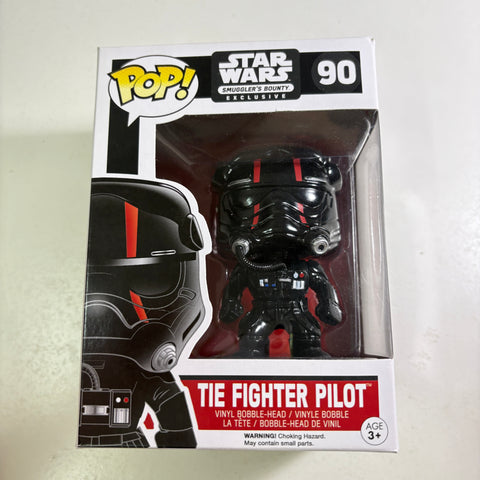 BOX FLAWS VIEW PHOTOS Tie Fighter Pilot - Star Wars Funko Pop 90 (11.4 Cm L × 8.9 Cm W × 15.9 Cm H)