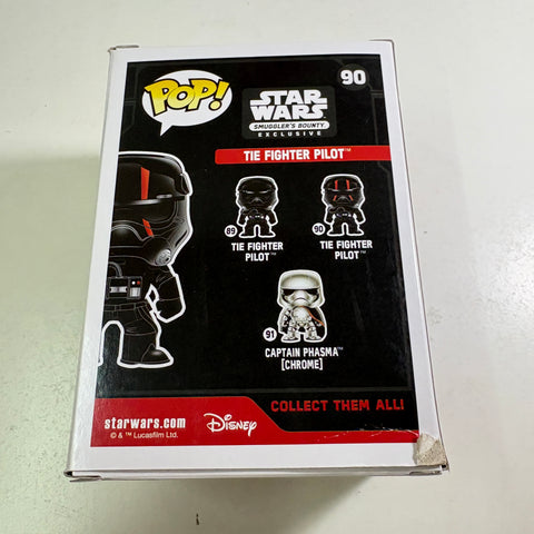 BOX FLAWS VIEW PHOTOS Tie Fighter Pilot - Star Wars Funko Pop 90 (11.4 Cm L × 8.9 Cm W × 15.9 Cm H)