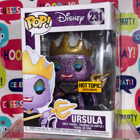 Little Mermaid - Ursula (Diamond Glitter) Disney Funko Pop 231 Hot Topic Exclusive