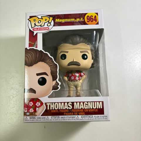 Thomas Magnum - Magnum PI Funko Pop 964 Vinyl Figure (11.4 Cm L × 8.9 Cm W × 15.9 Cm H)