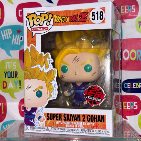 Super Saiyan 2 Gohan - Dragon Ball Z Funko Pop 518 Vinyl Figure (11.4 Cm L × 8.9 Cm W × 15.9 Cm H)