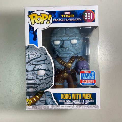 Korg with Meek - Marvel Funko Pop 391 Fall Convention 2017