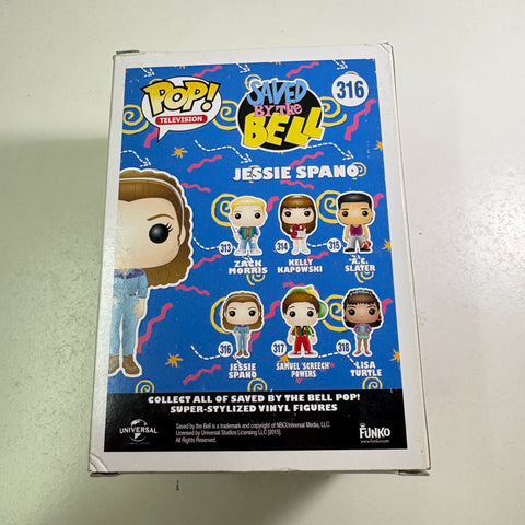BOX FLAWS Jessie Spano - Saved by The Bell Funko Pop 316 Vinyl Figure (11.4 Cm L × 8.9 Cm W × 15.9 Cm H)