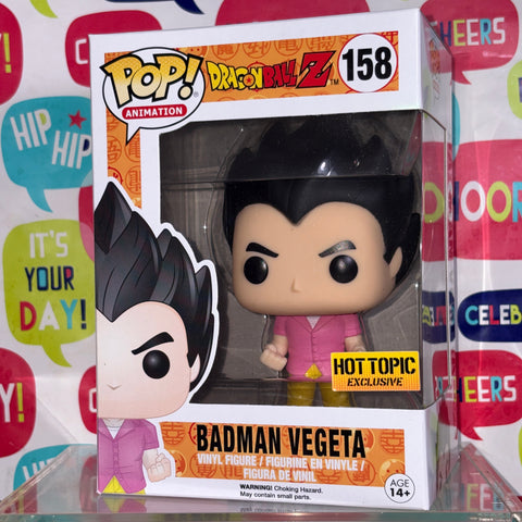 Vegeta BADMAN - Dragon Ball Z Funko Pop 158 Vinyl Figure (11.4 Cm L × 8.9 Cm W × 15.9 Cm H)