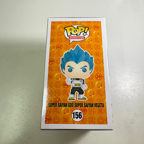 Vegeta Super Saiyan God Super Saiyan - Dragon Ball Z Funko Pop 156 Vinyl Figure (11.4 Cm L × 8.9 Cm W × 15.9 Cm H)