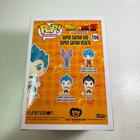 Vegeta Super Saiyan God Super Saiyan - Dragon Ball Z Funko Pop 156 Vinyl Figure (11.4 Cm L × 8.9 Cm W × 15.9 Cm H)