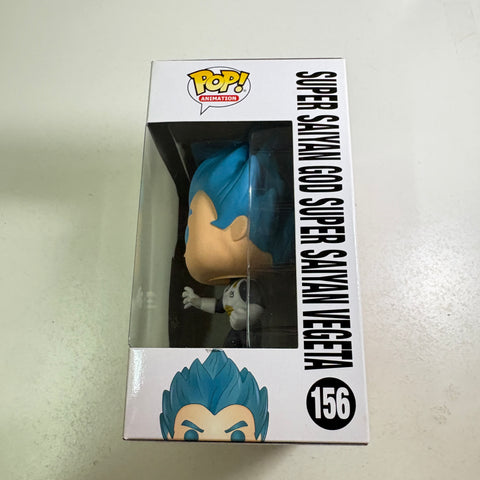 Vegeta Super Saiyan God Super Saiyan - Dragon Ball Z Funko Pop 156 Vinyl Figure (11.4 Cm L × 8.9 Cm W × 15.9 Cm H)
