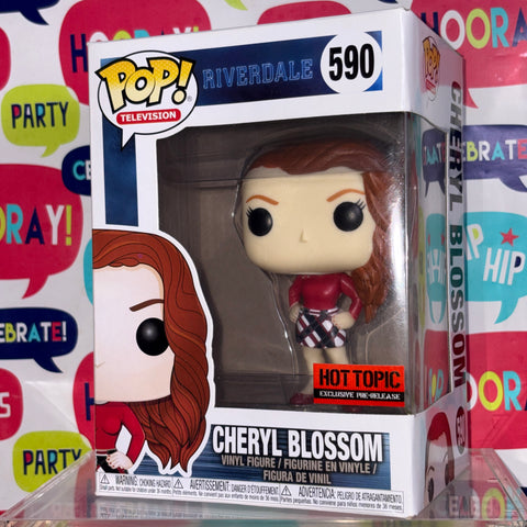 BOX FLAWS VIEW PHOTOS Cheryl Blossom - Riverdale Funko Pop 590 Vinyl Figure (11.4 Cm L × 8.9 Cm W × 15.9 Cm H)