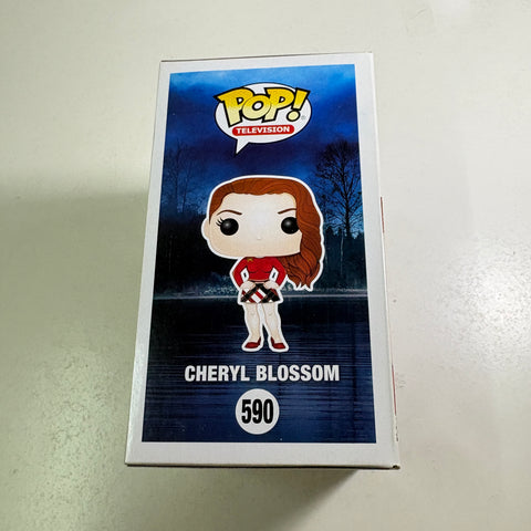BOX FLAWS VIEW PHOTOS Cheryl Blossom - Riverdale Funko Pop 590 Vinyl Figure (11.4 Cm L × 8.9 Cm W × 15.9 Cm H)