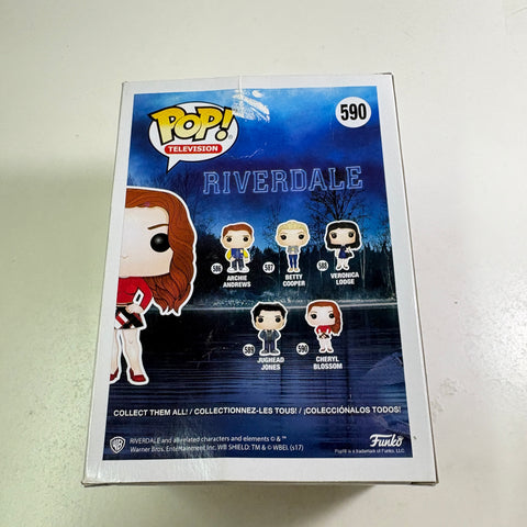 BOX FLAWS VIEW PHOTOS Cheryl Blossom - Riverdale Funko Pop 590 Vinyl Figure (11.4 Cm L × 8.9 Cm W × 15.9 Cm H)