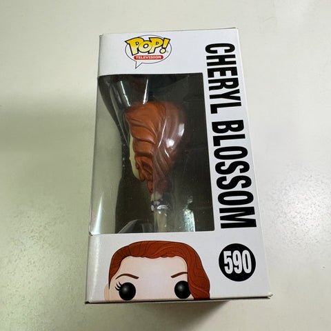 BOX FLAWS VIEW PHOTOS Cheryl Blossom - Riverdale Funko Pop 590 Vinyl Figure (11.4 Cm L × 8.9 Cm W × 15.9 Cm H)
