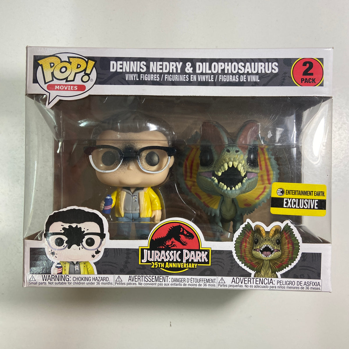 Jurassic Park - Dennis Nedry & Dilophosaurus 2 Pack Funko Pop– Vancity Pops