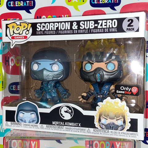 Mortal Kombat - Scorpion & Sub-Zero 2 Pack Funko Pop Gamestop Exclusive