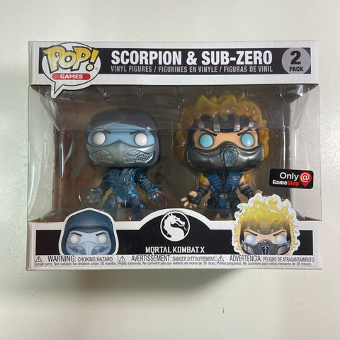 Mortal Kombat - Scorpion & Sub-Zero 2 Pack Funko Pop Gamestop Exclusive