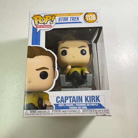 SEVERE BOX DAMAGE VIEW PHOTOS Captain Kirk - Star Trek Funko Pop 1136 Vinyl Figure (11.4 Cm L × 8.9 Cm W × 15.9 Cm H)
