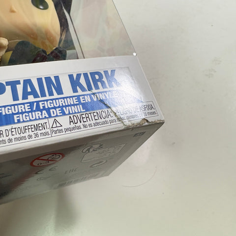 SEVERE BOX DAMAGE VIEW PHOTOS Captain Kirk - Star Trek Funko Pop 1136 Vinyl Figure (11.4 Cm L × 8.9 Cm W × 15.9 Cm H)