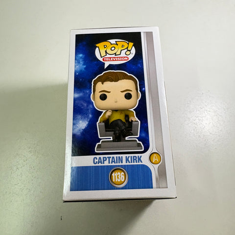 SEVERE BOX DAMAGE VIEW PHOTOS Captain Kirk - Star Trek Funko Pop 1136 Vinyl Figure (11.4 Cm L × 8.9 Cm W × 15.9 Cm H)