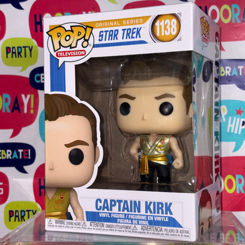 BOX FLAW VIEW PHOTOS Captain Kirk - Star Trek Funko Pop 1138 Vinyl Figure (11.4 Cm L × 8.9 Cm W × 15.9 Cm H)