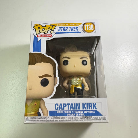 BOX FLAW VIEW PHOTOS Captain Kirk - Star Trek Funko Pop 1138 Vinyl Figure (11.4 Cm L × 8.9 Cm W × 15.9 Cm H)