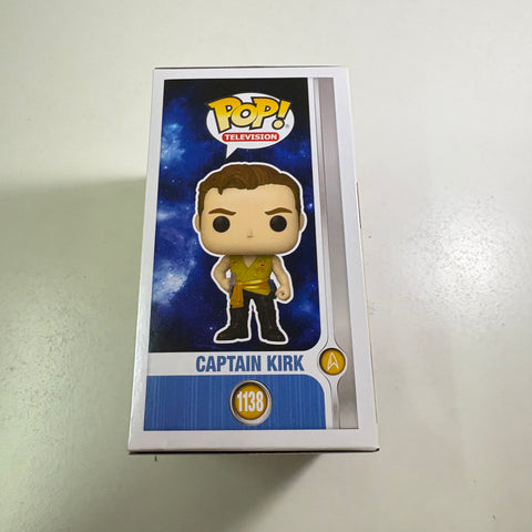 BOX FLAW VIEW PHOTOS Captain Kirk - Star Trek Funko Pop 1138 Vinyl Figure (11.4 Cm L × 8.9 Cm W × 15.9 Cm H)