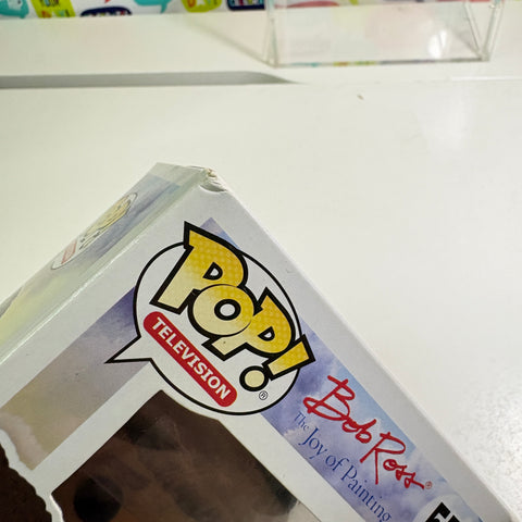 BOX FLAWS VIEW PHOTOS Bob Ross & Raccoon Funko Pop 558 (11.4 Cm L × 8.9 Cm W × 15.9 Cm H)