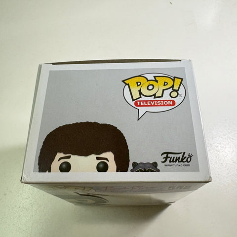 BOX FLAWS VIEW PHOTOS Bob Ross & Raccoon Funko Pop 558 (11.4 Cm L × 8.9 Cm W × 15.9 Cm H)