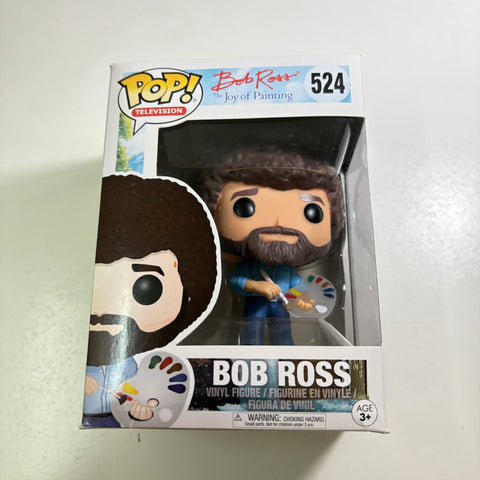 BOX FLAWS VIEW PHOTOS Bob Ross Funko Pop 524 (11.4 Cm L × 8.9 Cm W × 15.9 Cm H)