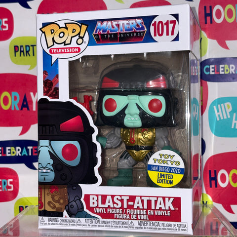 Blast-Attak CON STICKER - Masters of the Universe Funko Pop Vinyl Figure (11.4 Cm L × 8.9 Cm W × 15.9 Cm H)