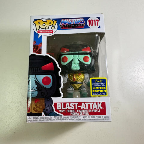 BOX FLAWS VIEW PHOTOS Blast-Attak - Masters of the Universe Funko Pop 1017 Vinyl Figure (11.4 Cm L × 8.9 Cm W × 15.9 Cm H)