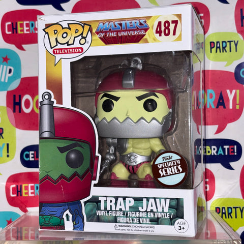 BOX FLAWS VIEW PHOTOS Trap Jaw Specialty - Masters of the Universe Funko Pop 487 Vinyl Figure (11.4 Cm L × 8.9 Cm W × 15.9 Cm H)