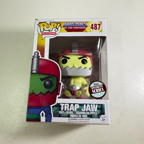 BOX FLAWS VIEW PHOTOS Trap Jaw Specialty - Masters of the Universe Funko Pop 487 Vinyl Figure (11.4 Cm L × 8.9 Cm W × 15.9 Cm H)