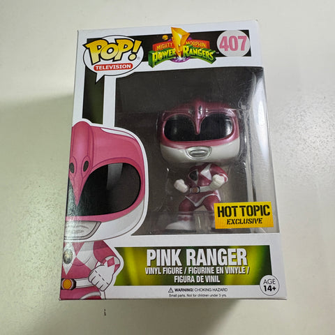 Pink Ranger (Metallic) - Power Ranger Funko Pop 407 Exclusive (11.4 Cm L × 8.9 Cm W × 15.9 Cm H)
