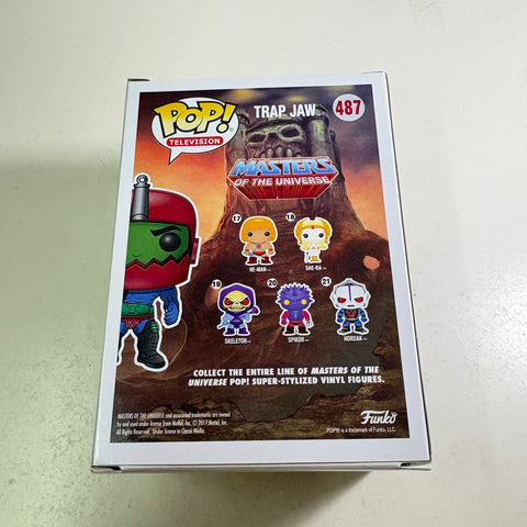 BOX FLAWS VIEW PHOTOS Trap Jaw Specialty - Masters of the Universe Funko Pop 487 Vinyl Figure (11.4 Cm L × 8.9 Cm W × 15.9 Cm H)