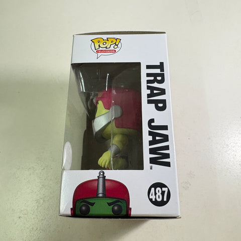BOX FLAWS VIEW PHOTOS Trap Jaw Specialty - Masters of the Universe Funko Pop 487 Vinyl Figure (11.4 Cm L × 8.9 Cm W × 15.9 Cm H)