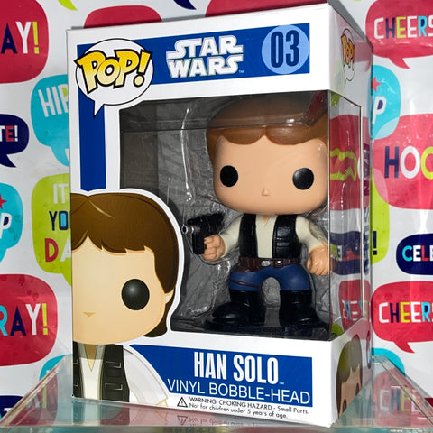 Star Wars - Han Solo Funko Pop 03 Large Font/Blue Box/2011 Release