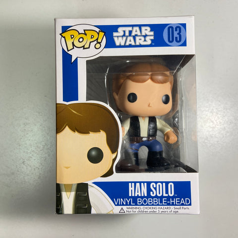 Star Wars - Han Solo Funko Pop 03 Large Font/Blue Box/2011 Release