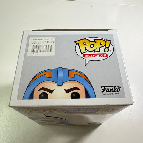 BOX FLAWS VIEW PHOTOS Man at Arms - Masters of The Universe Funko Pop 538 Exclusive (11.4 Cm L × 8.9 Cm W × 15.9 Cm H)